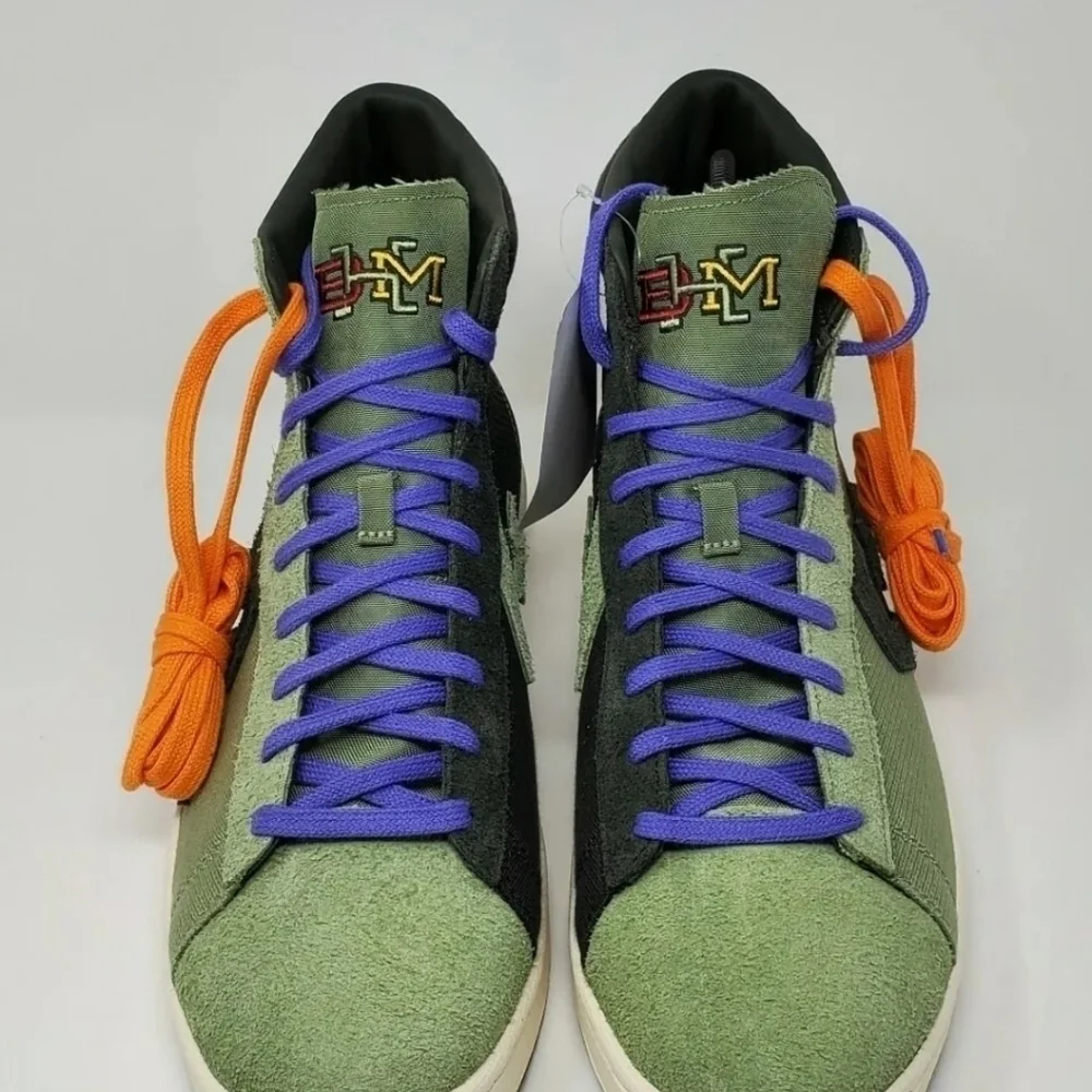 Converse Pro Leather Mid BHM Men Sz 8 Green Sequoia 168273C Black History Month - Picture 8 of 12